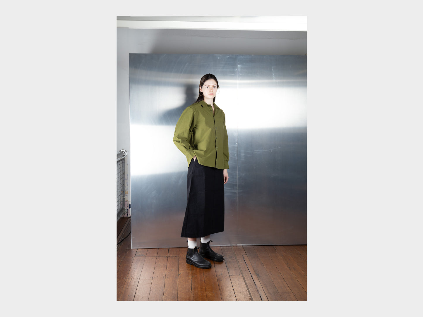 R0S8 "Weather Shirt" Olive Weather