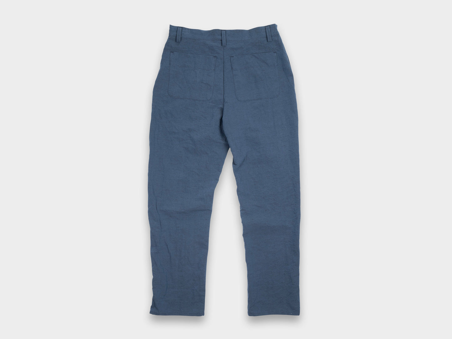 R16P3 "Loose Pants" Blue Metal Linen