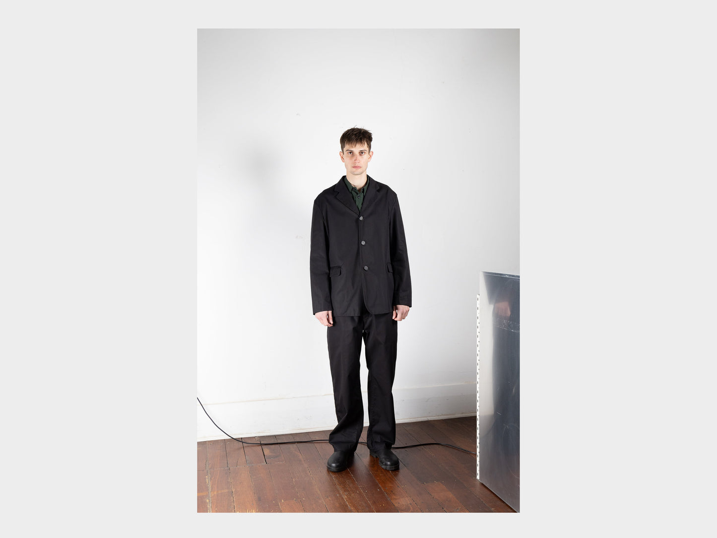R16Y2 "Suit Jacket" Black Magic Gabardine