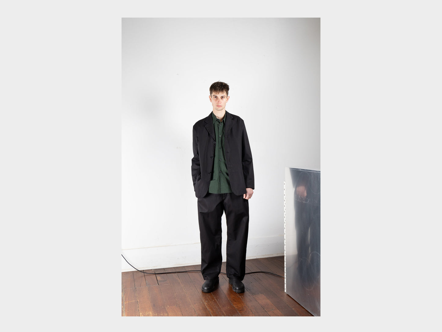 R16Y2 "Suit Jacket" Black Magic Gabardine