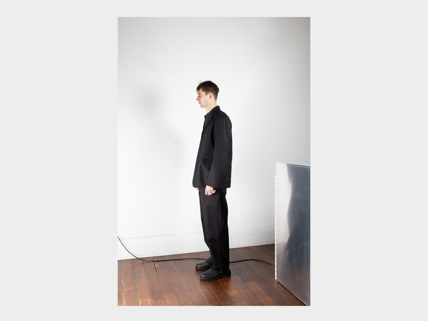 R16Y2 "Suit Jacket" Black Magic Gabardine