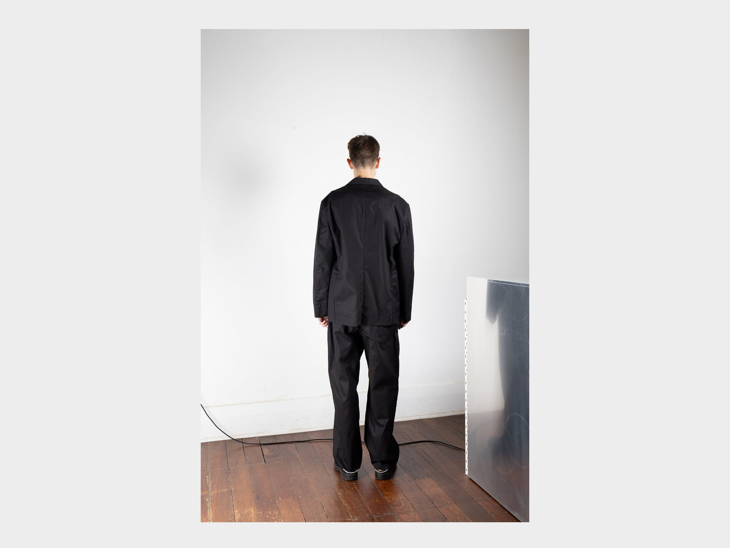 R16Y2 "Suit Jacket" Black Magic Gabardine