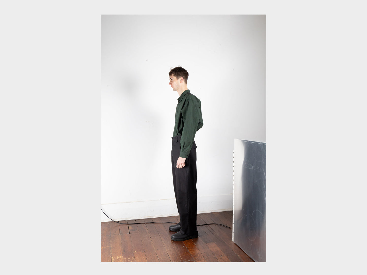 R16Y6 "Suit Pants" Black Magic Gabardine