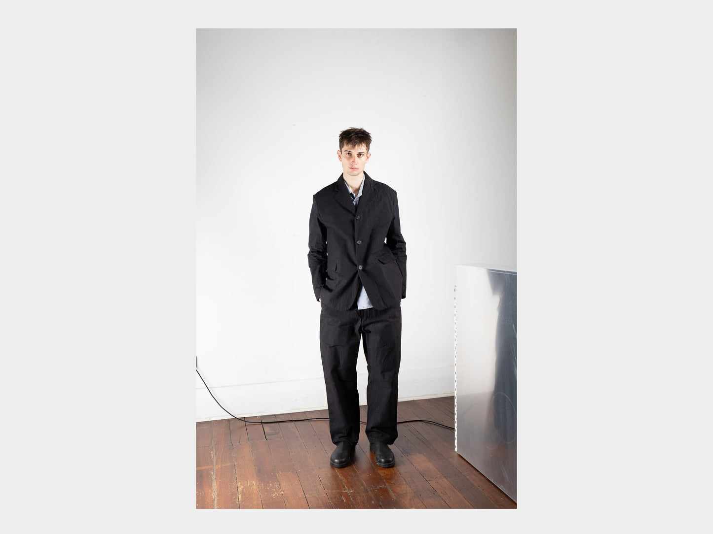 R16Y6 "Suit Pants" Black Wax