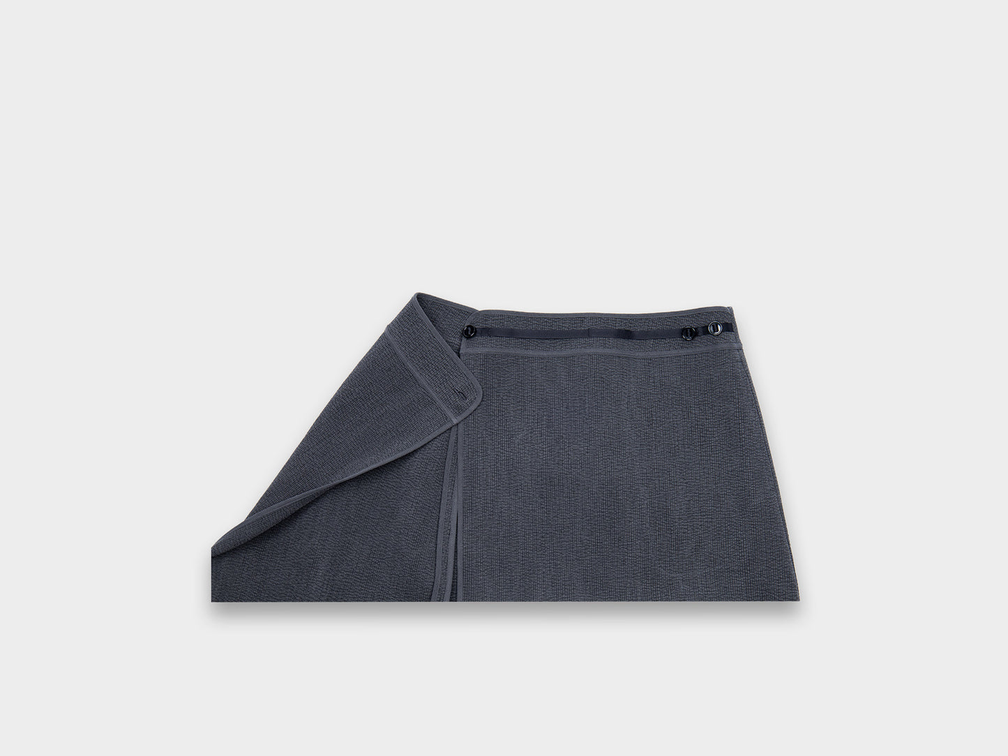 W-R9O6 "Wrap Skirt" Black Ash