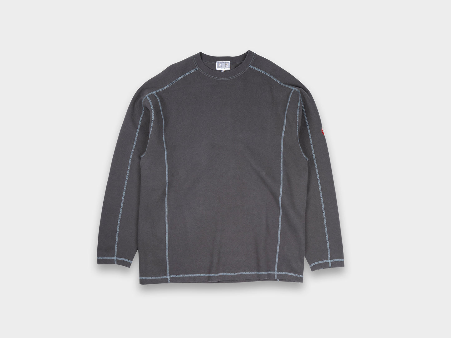 Cav Empt Crew Neck Knit Long Sleeve Charcoal