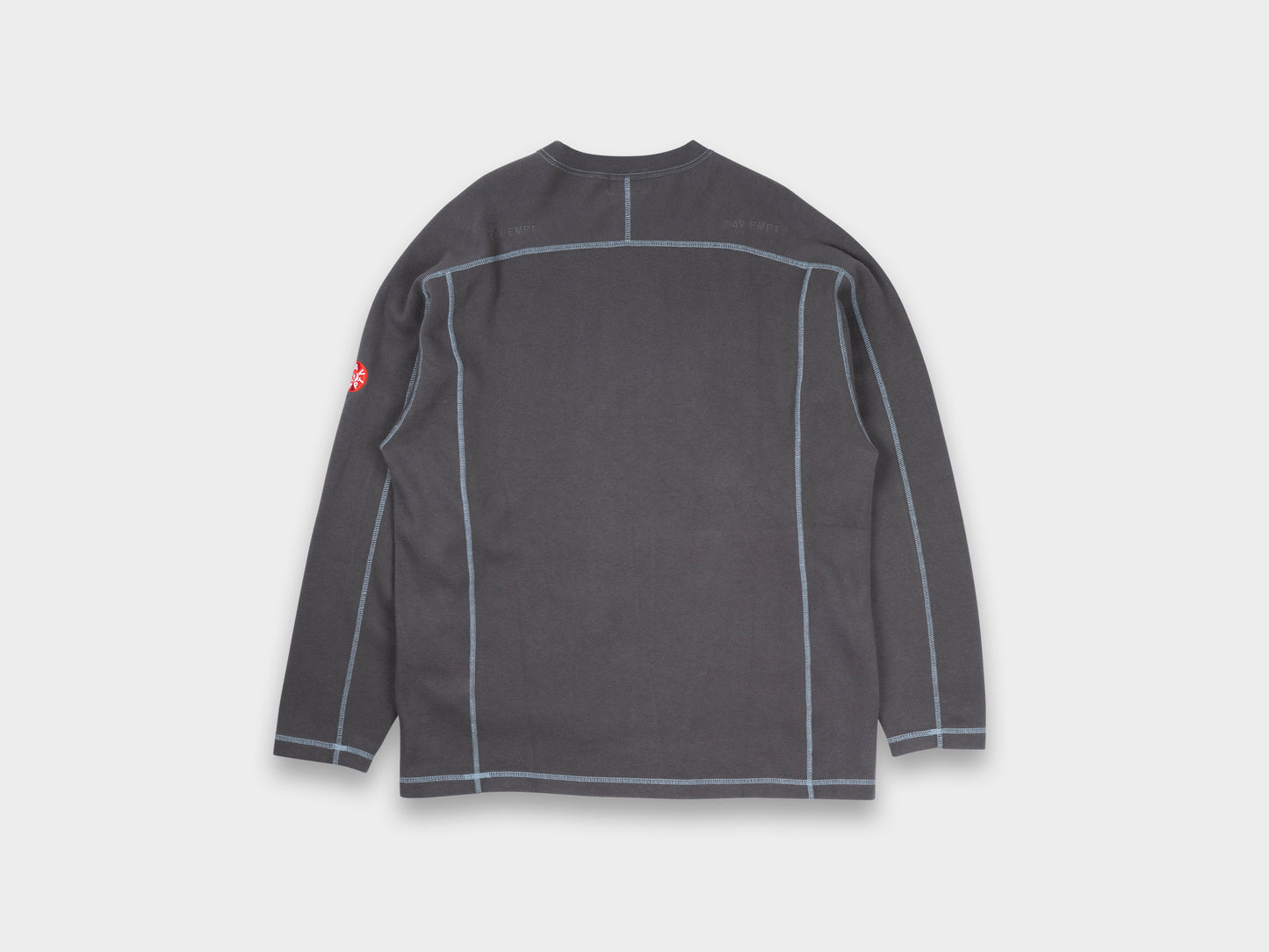 Cav Empt Crew Neck Knit Long Sleeve Charcoal