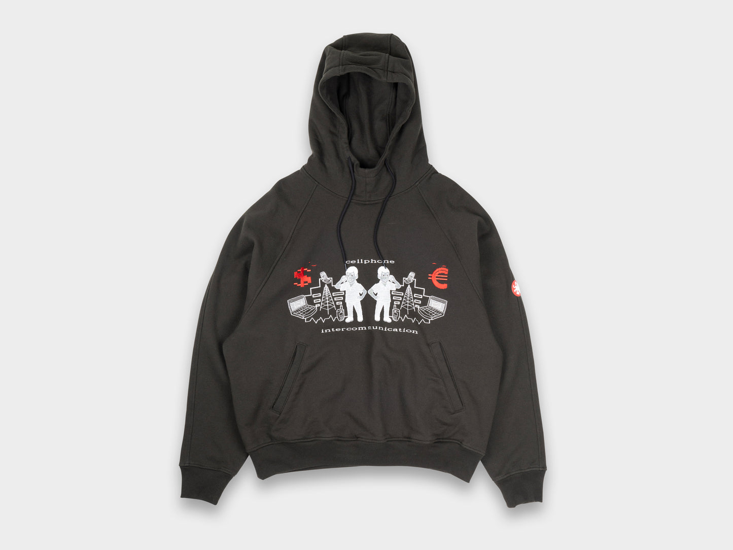 Cav Empt Intercommunication Big Heavy Hoody Black