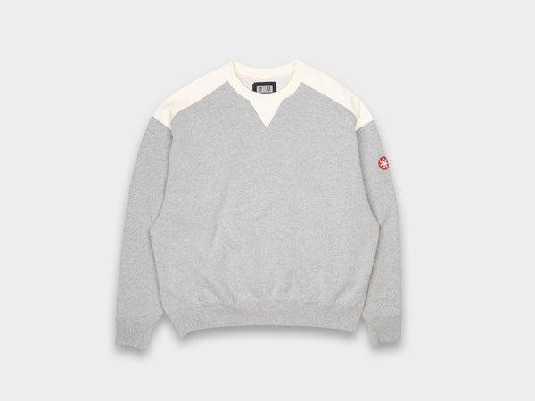 Cav Empt Panel Shoulder Crew Neck Grey