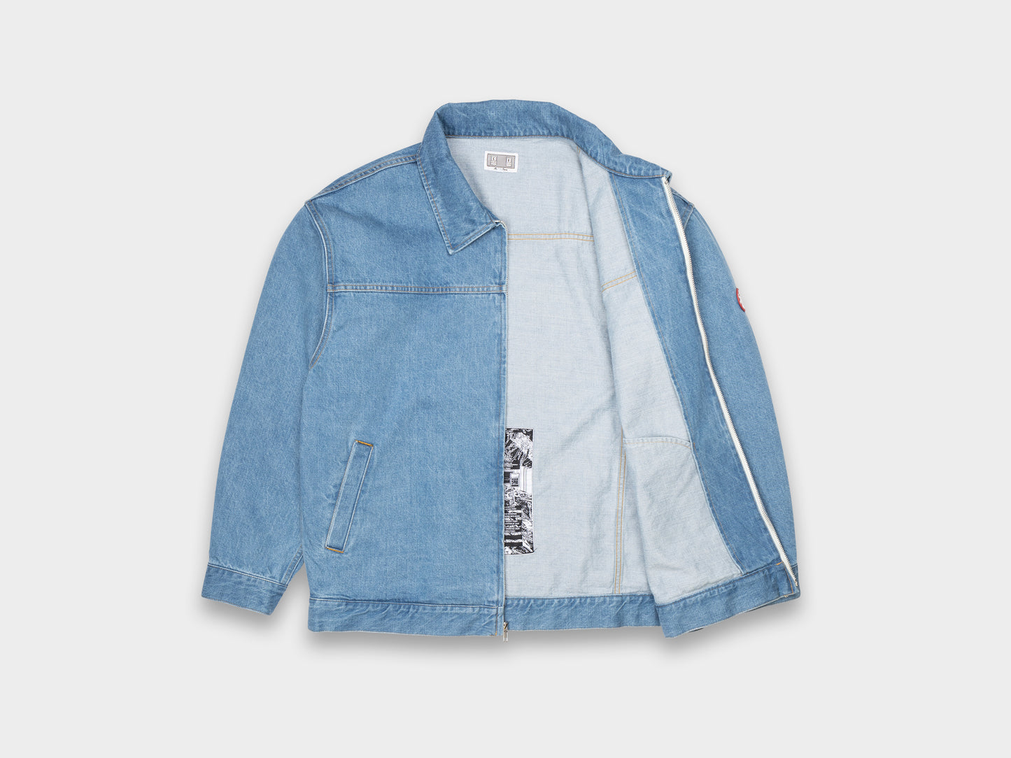 Cav Empt Washed Denim Zip Jacket