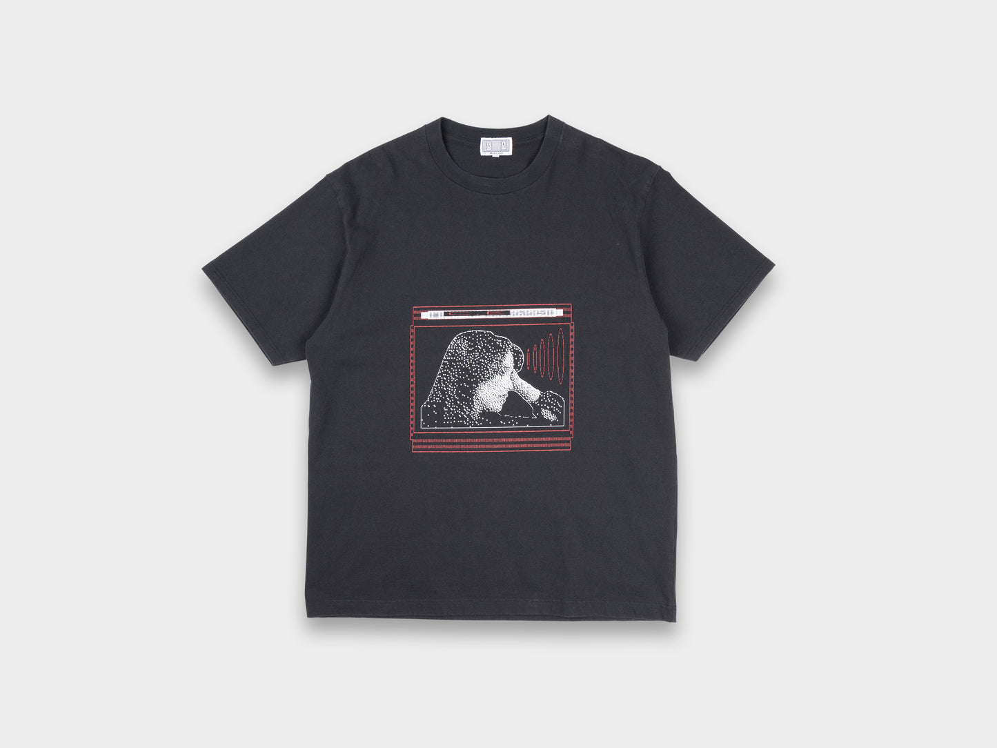 Cav Empt Washed Pixel Flame T Black