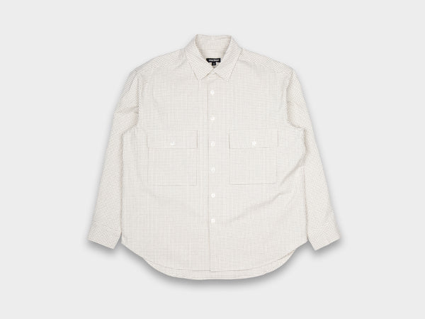 Evan Kinori Big Shirt Cotton Gridcloth