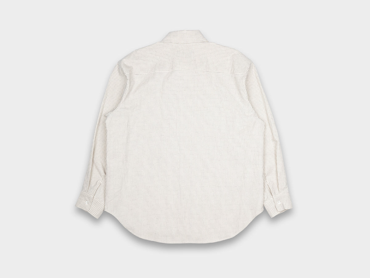 Evan Kinori Big Shirt Cotton Gridcloth