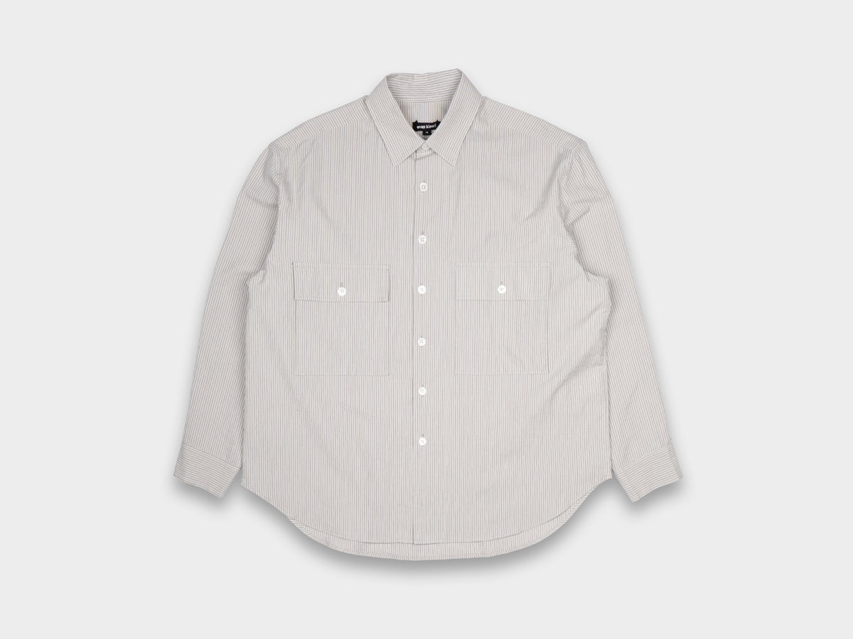 Evan Kinori Big Shirt Organic Cotton Stripe