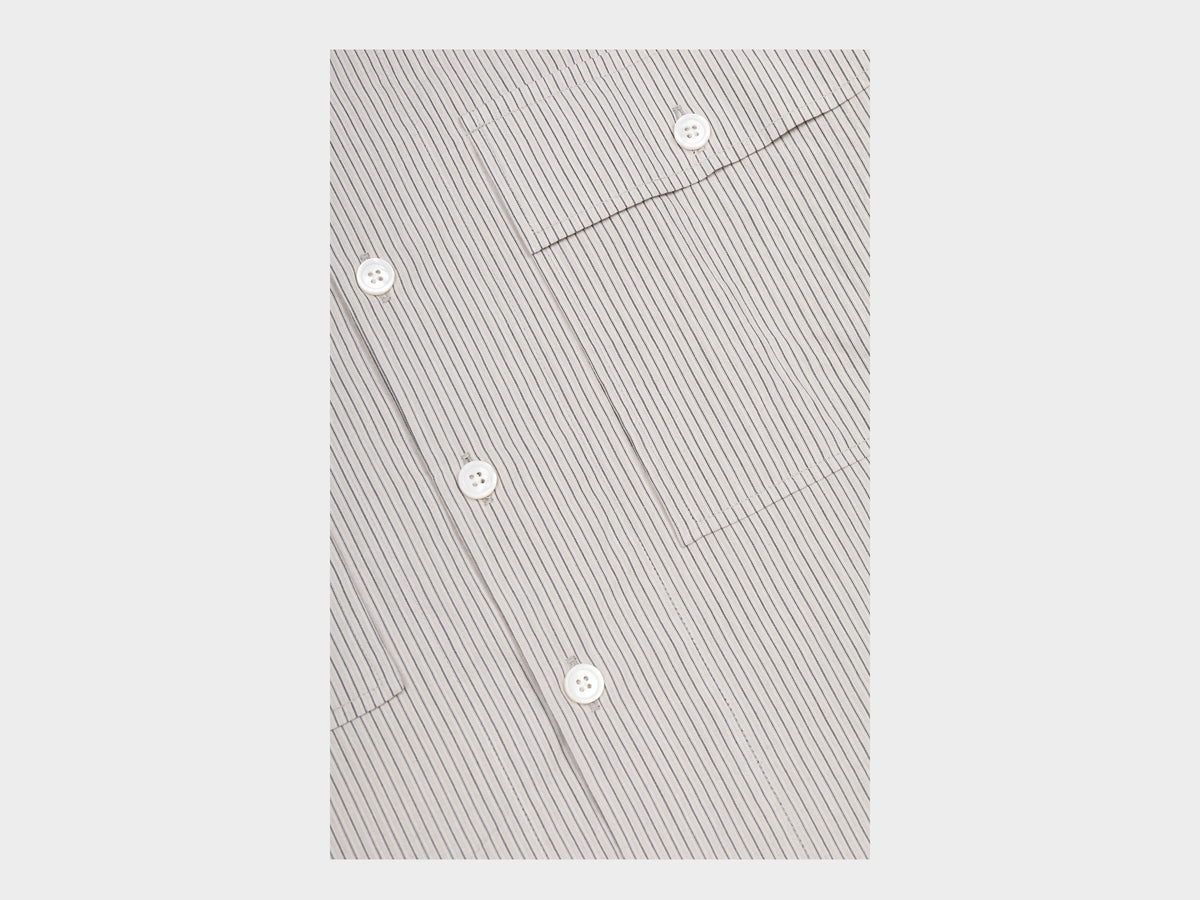 Evan Kinori Big Shirt Organic Cotton Stripe
