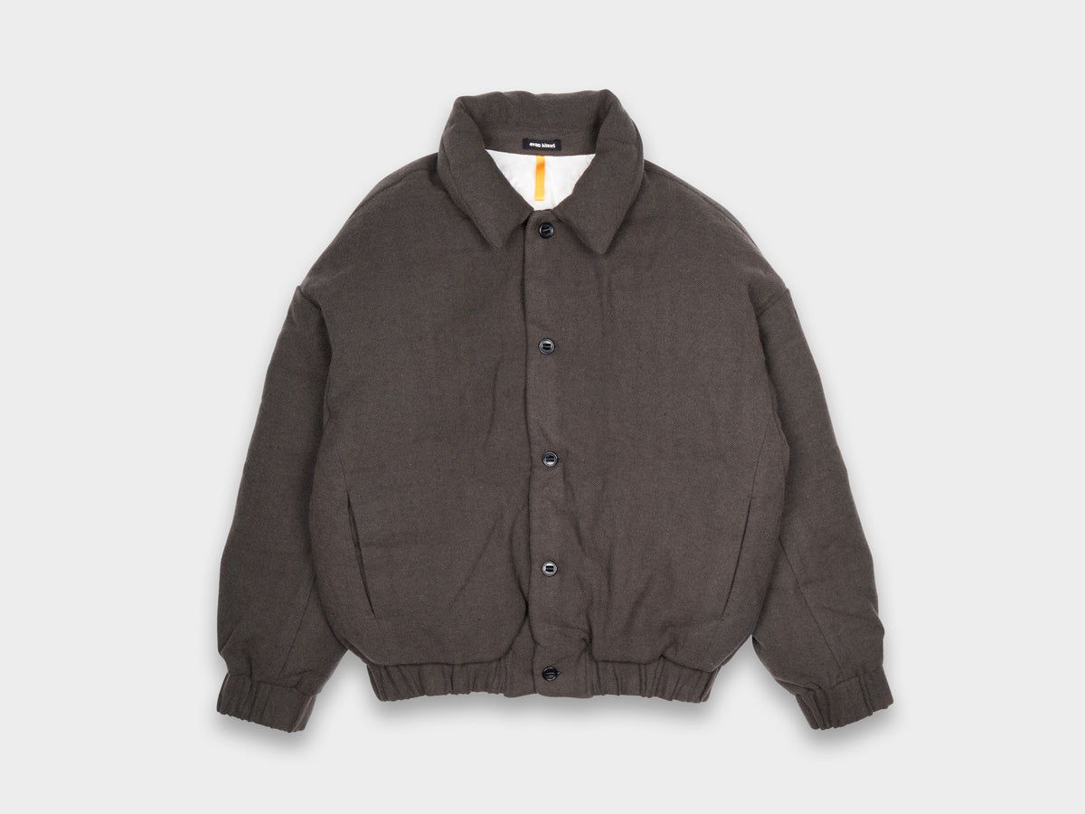 EKD3 "Down Blouson" Heavy Wool / Linen Herringbone