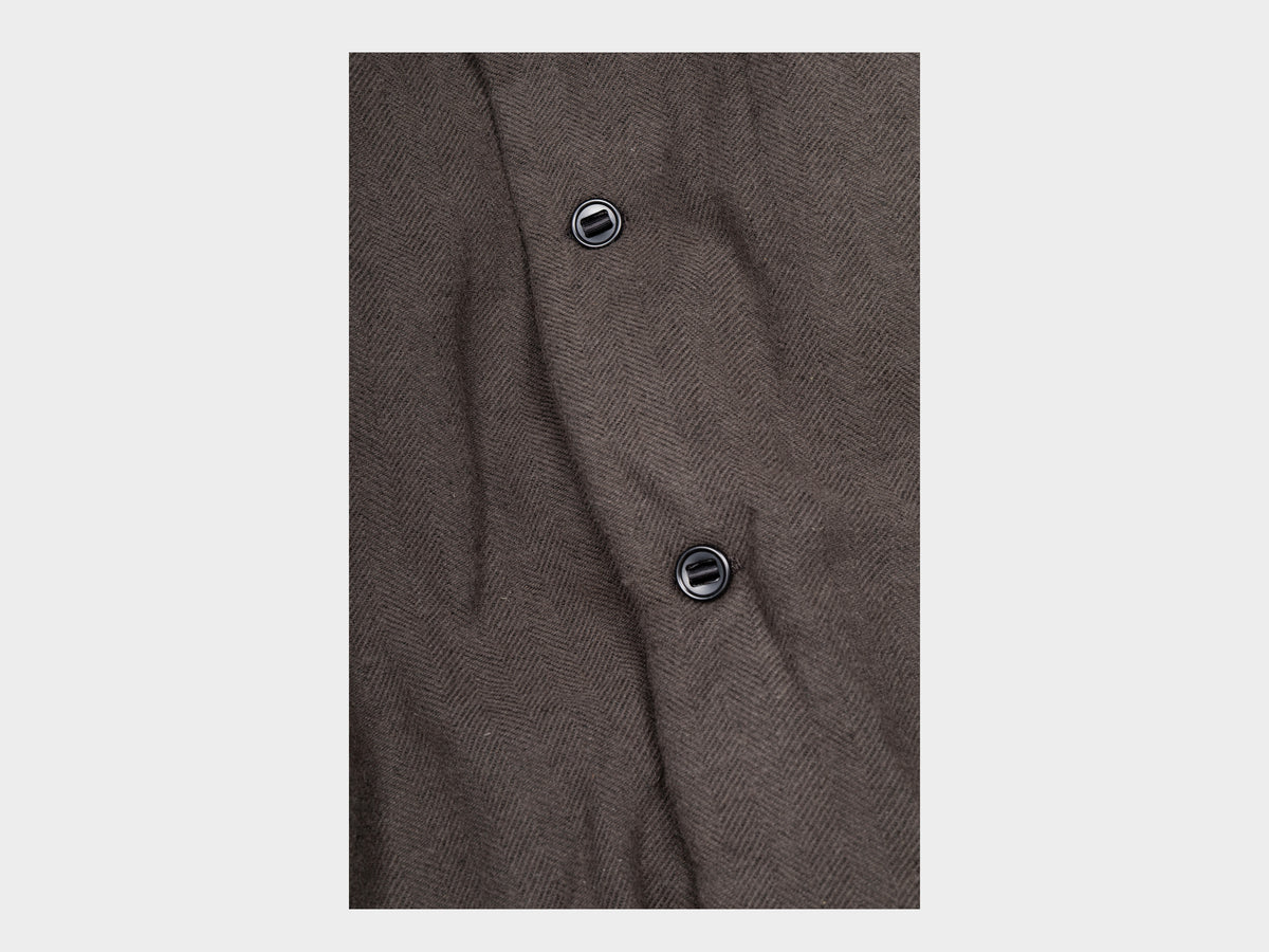 EKD3 "Down Blouson" Heavy Wool / Linen Herringbone
