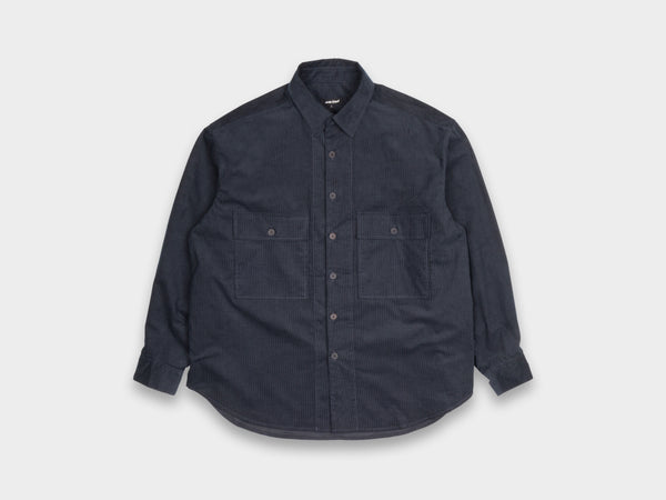 Evan Kinori Big Shirt Pinwale Corduroy Navy