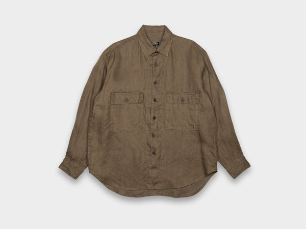 Evan Kinori Big Shirt Sumi Ink Hemp Twill