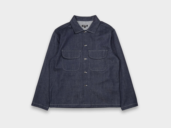 Evan Kinori Field Shirt Organic Denim Indigo