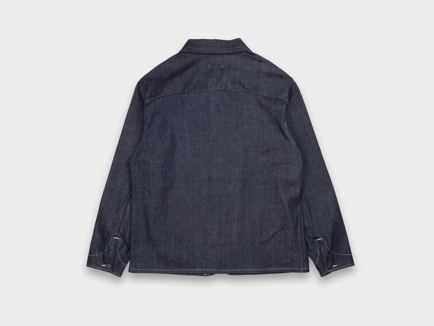 Evan Kinori Three Pocket Jacket Organic Denim Indigo