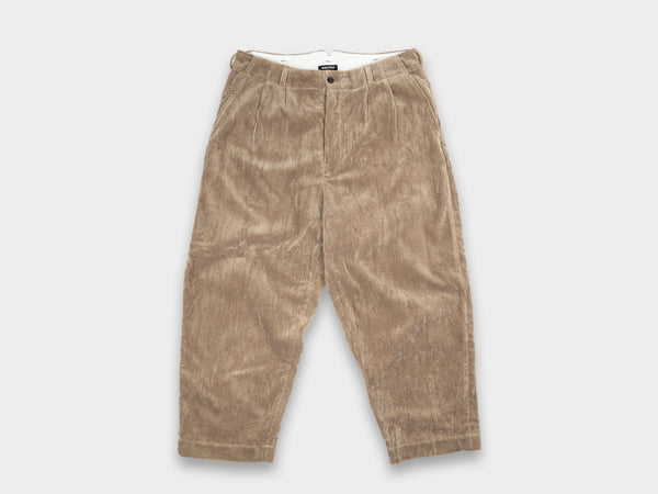 Evan Kinori Two Pleat Pant Corduroy Gallnut