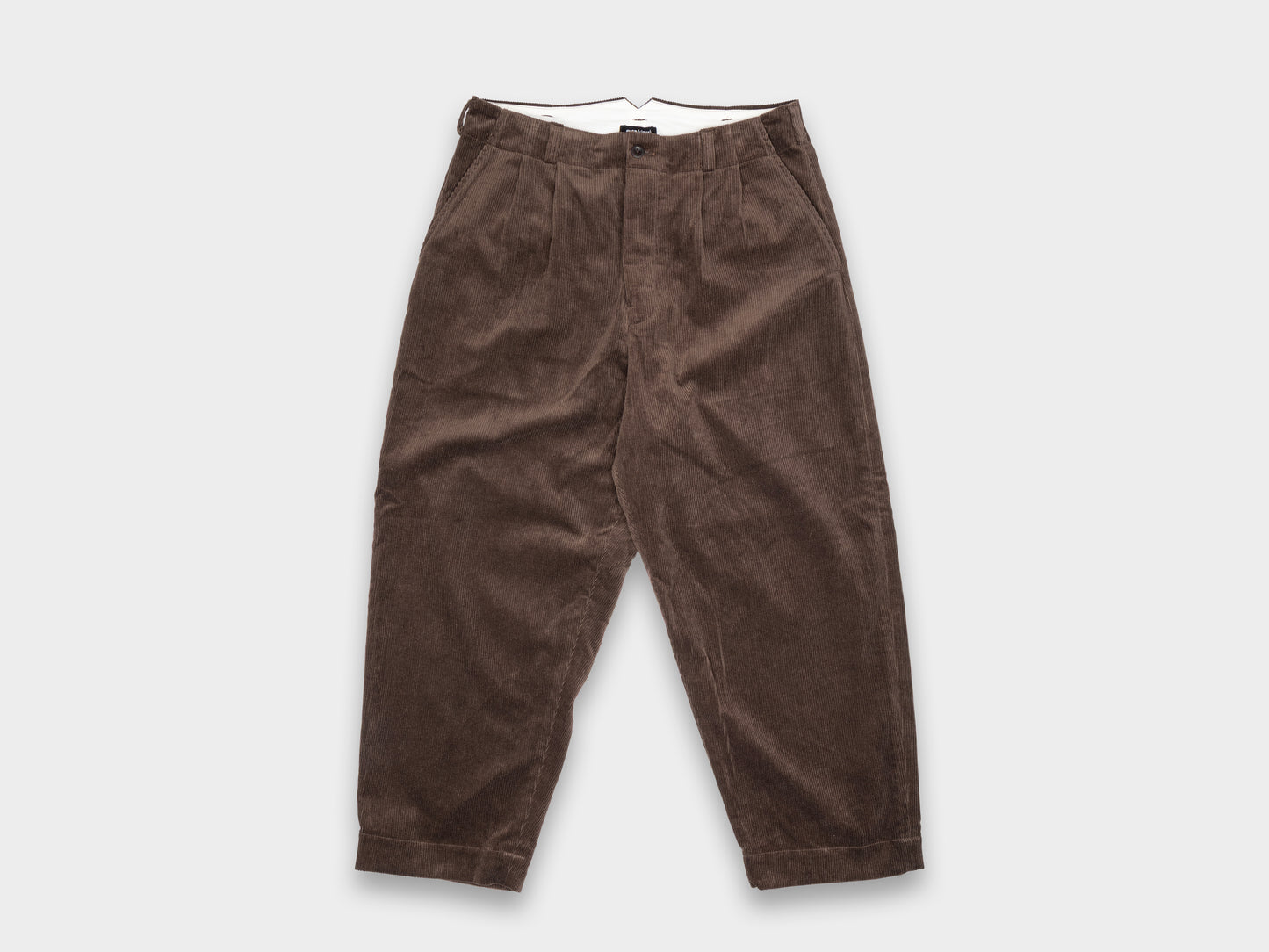 Evan Kinori Two Pleat Pant Sumi Ink Corduroy