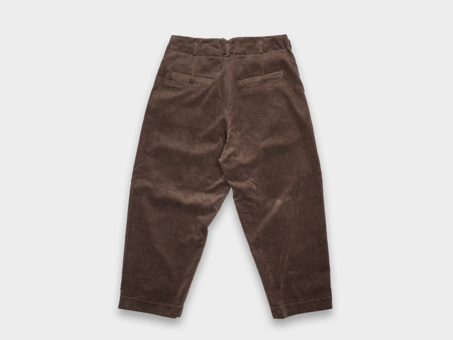 Evan Kinori Two Pleat Pant Sumi Ink Corduroy