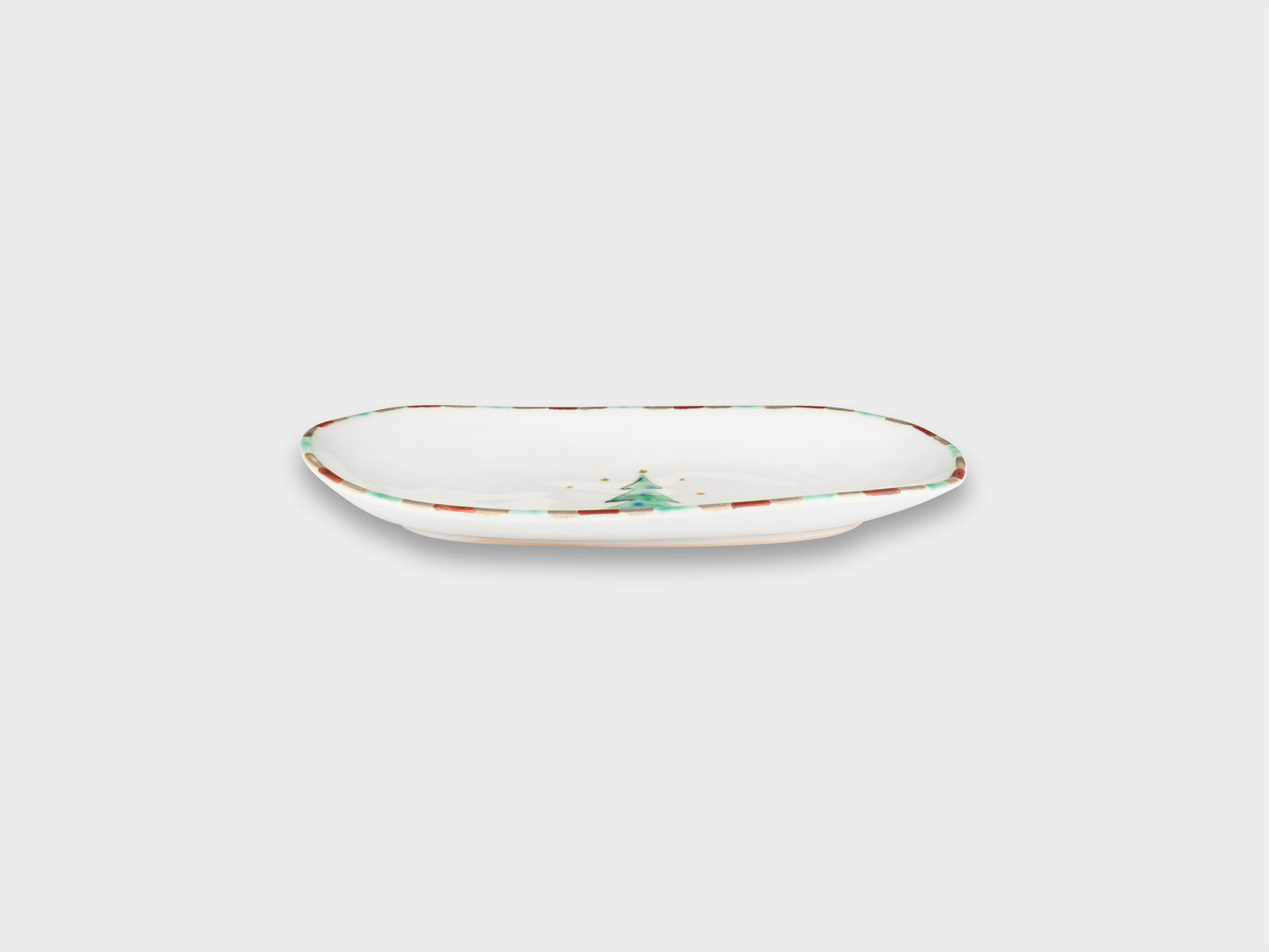Furukawa Shozo Oval Plate Pine Tree