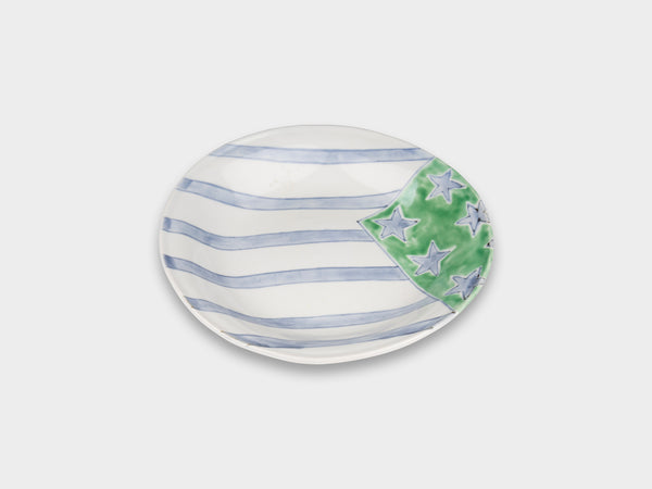 Furukawa Shozo Tatara Round Plate Star Flag