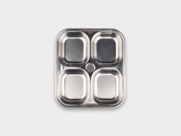 KM Stainless 4–Banchan Personal Plate Used