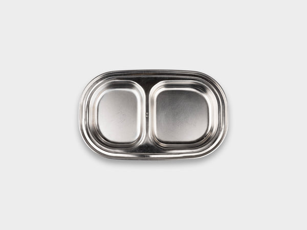 KM Stainless Uneven Banchan Dish Used
