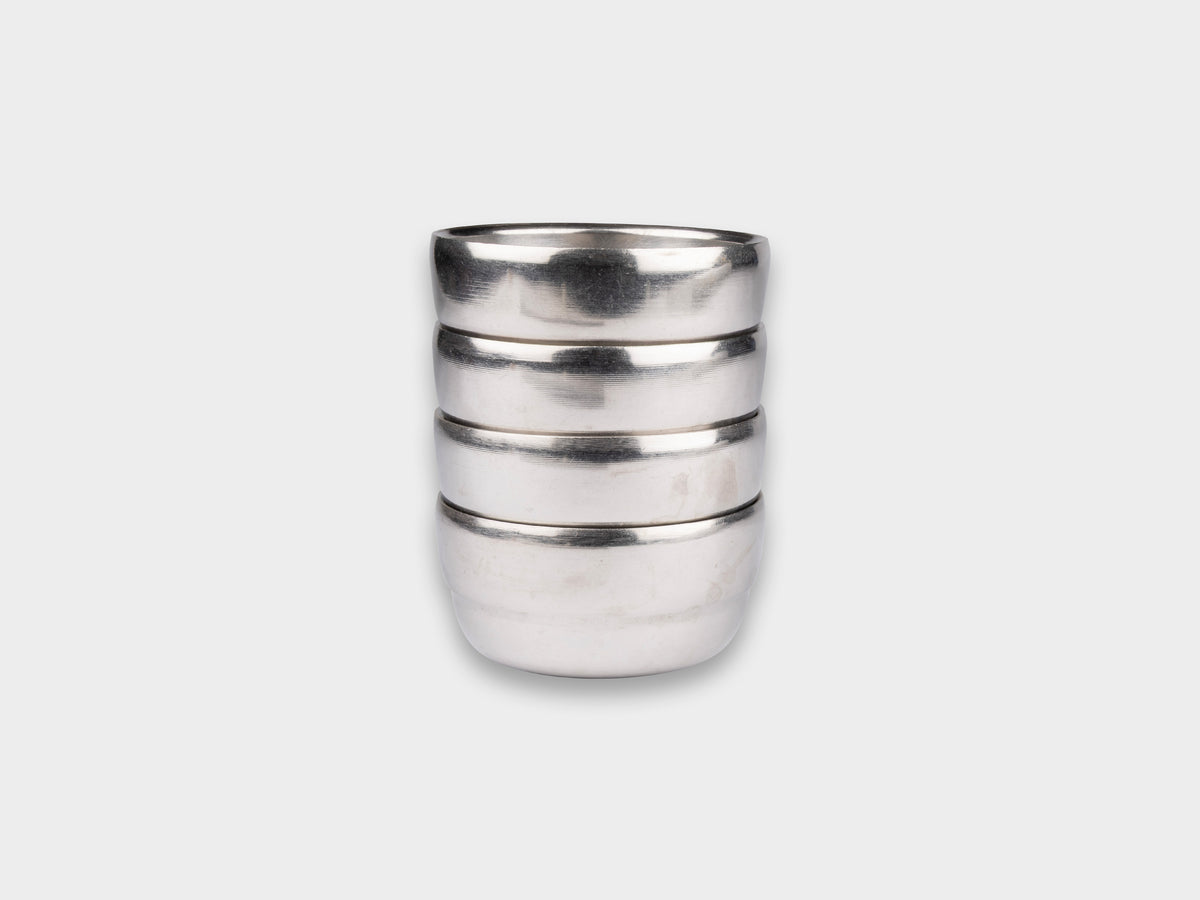 KM Stainless Insulated Shine Rice Bowl Used