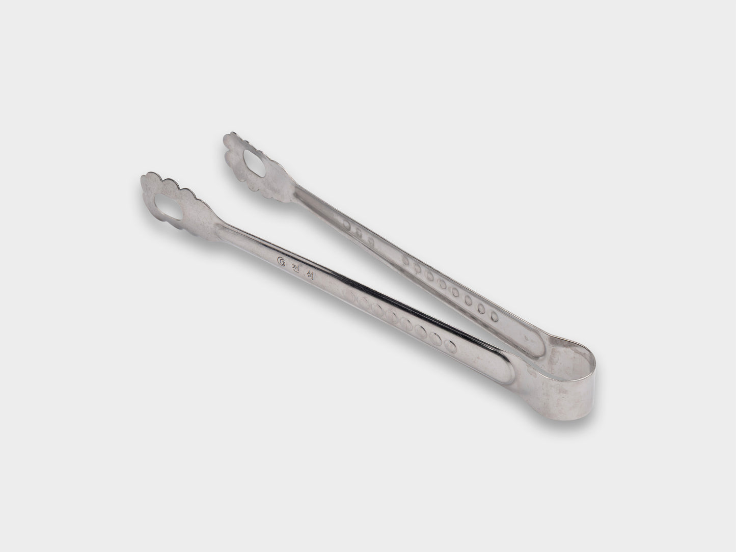 KM Stainless "Oval Petal" Tongs Used