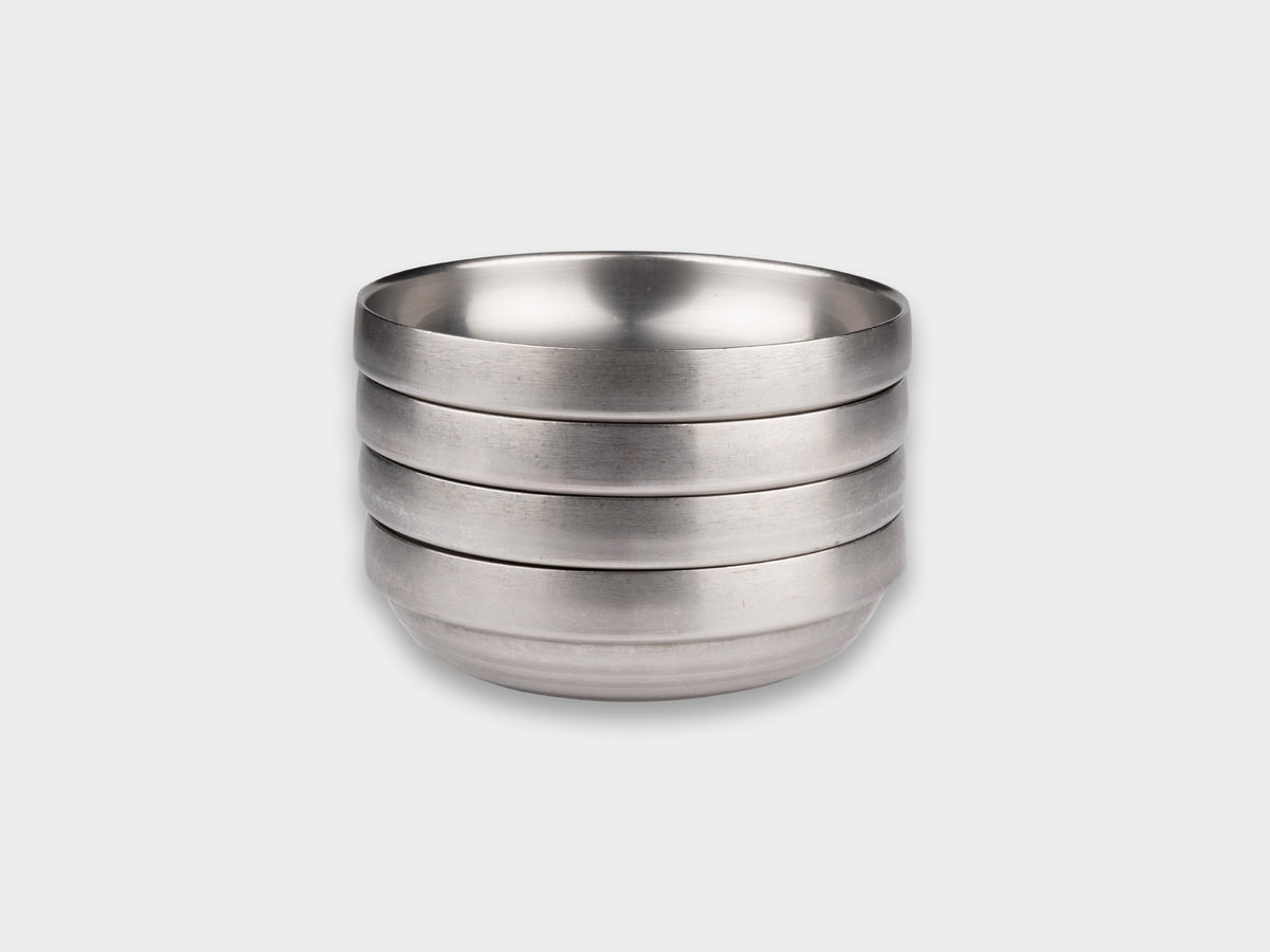 KM Stainless Insulated Shallow Bowl Used