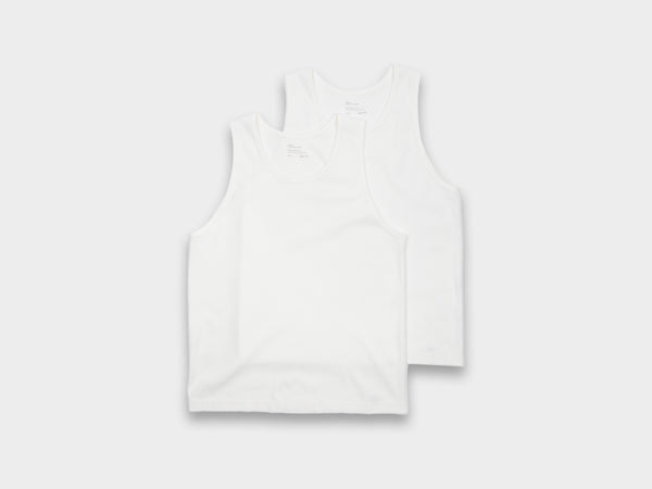 LWT0 "Singlet 2P" White Rib