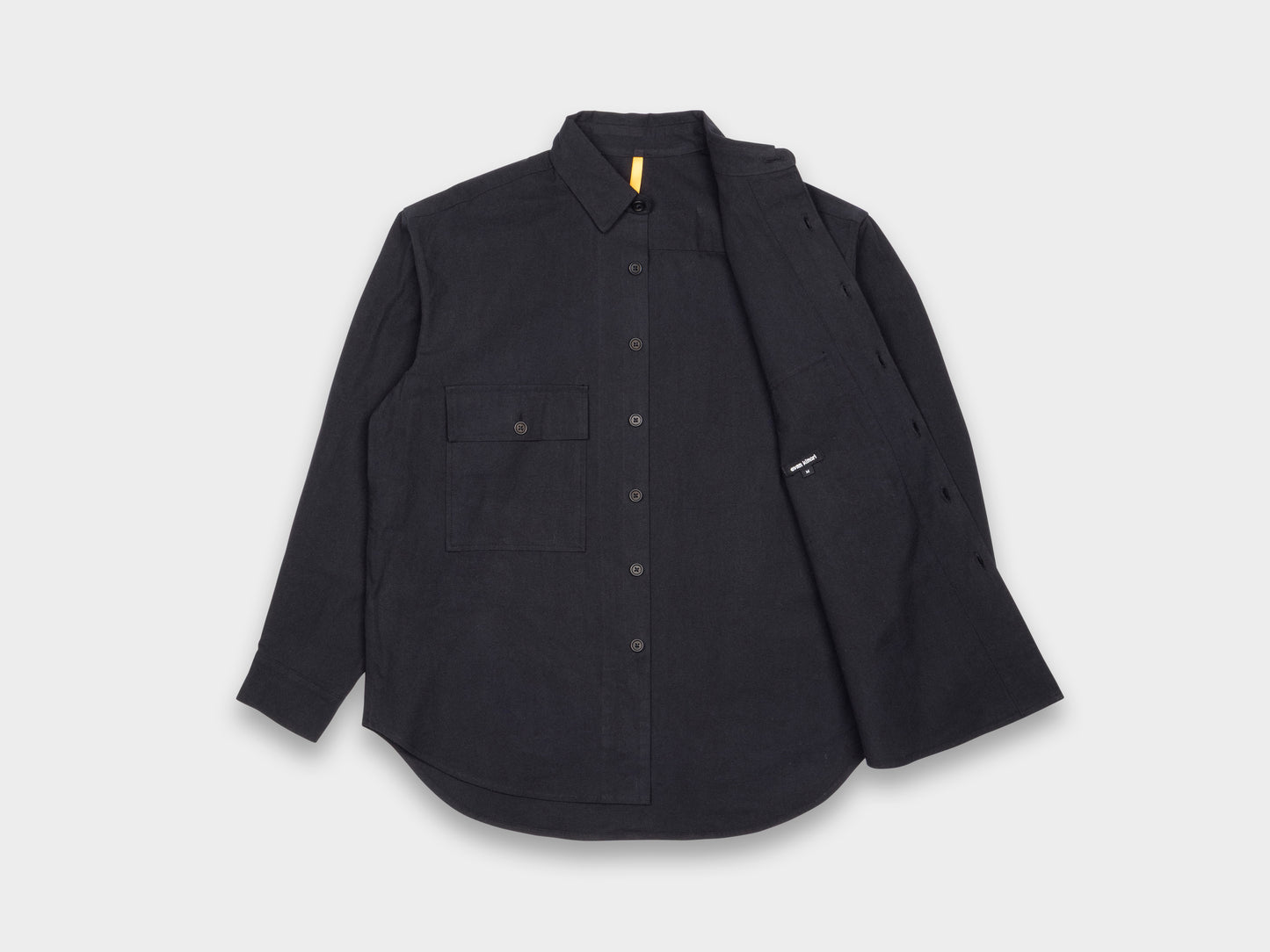 Evan Kinori Big Shirt MAN–TLE Black Wash