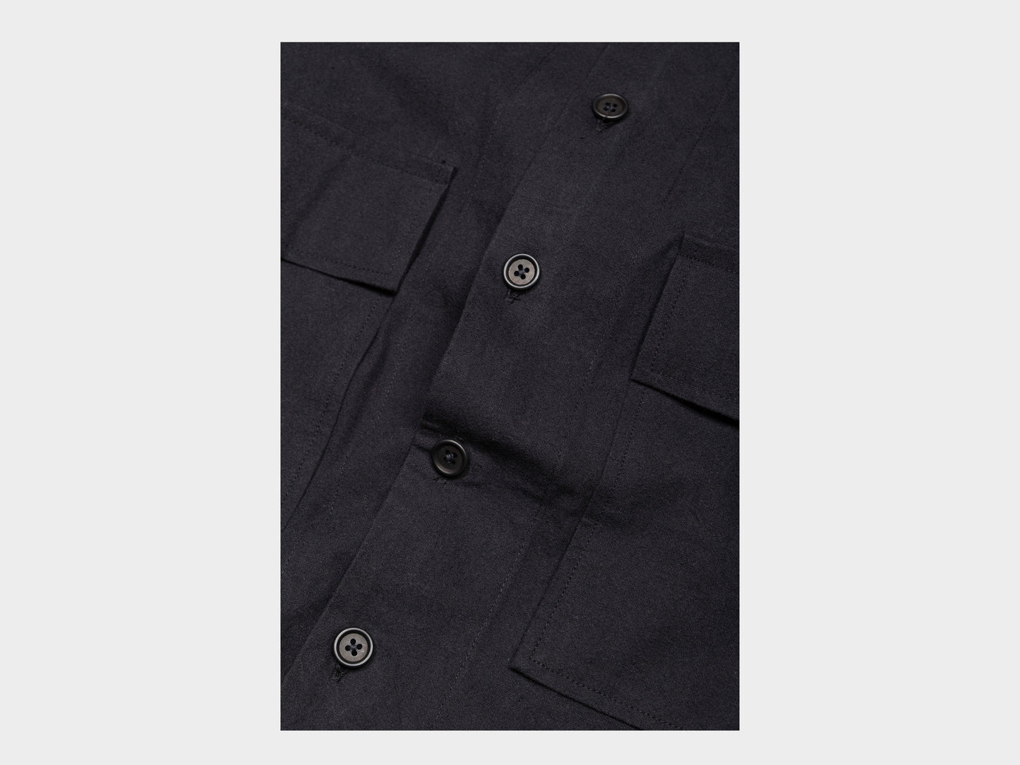 Evan Kinori Big Shirt MAN–TLE Black Wash