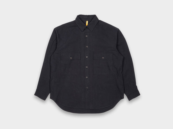 Evan Kinori Big Shirt MAN–TLE Black Wash