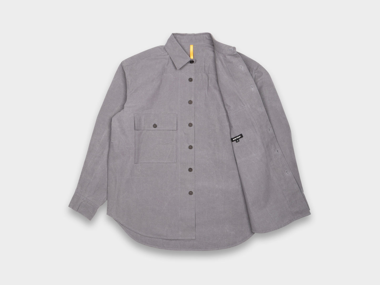 Evan Kinori Big Shirt MAN–TLE Stone Wax