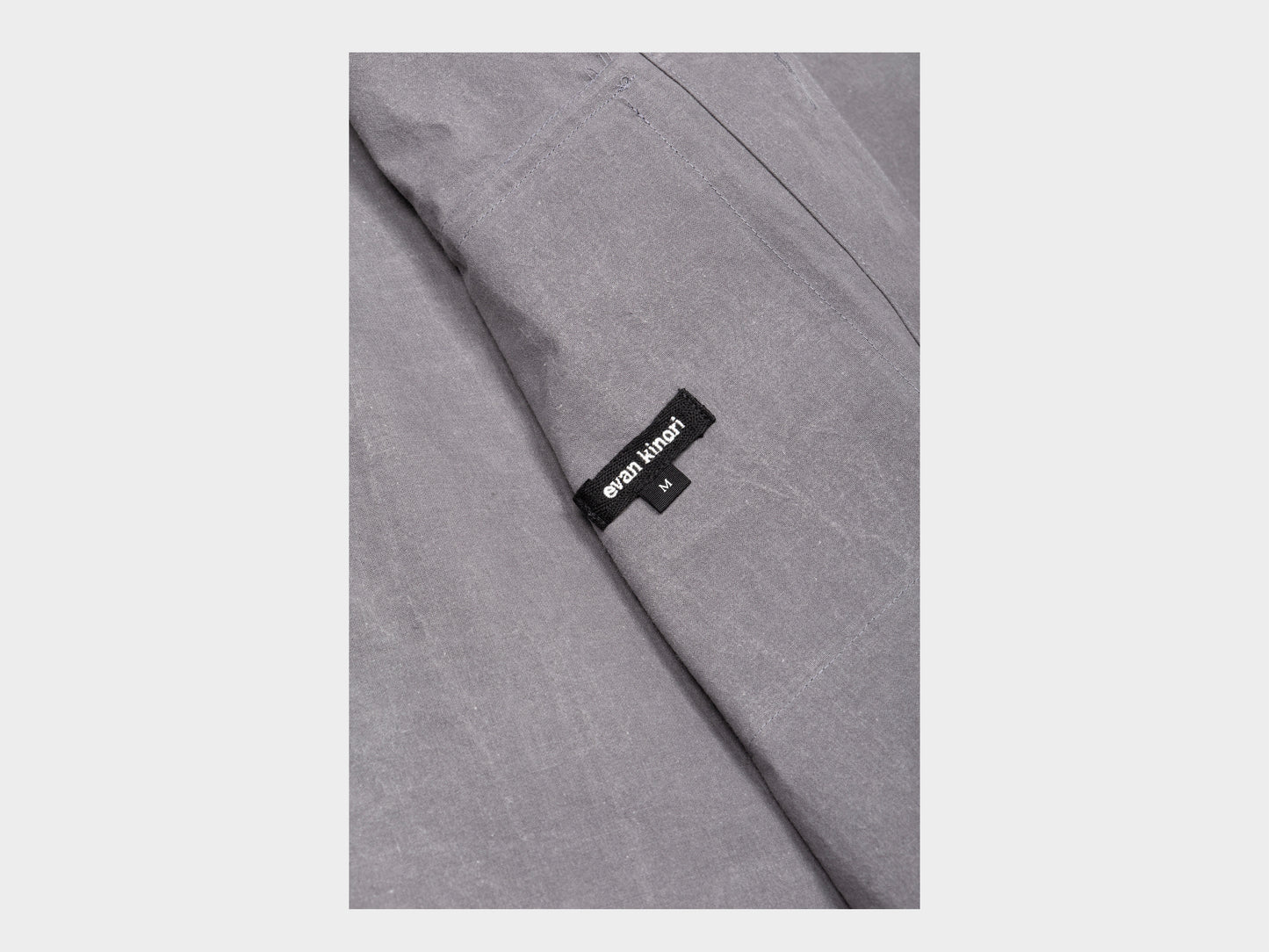 Evan Kinori Big Shirt MAN–TLE Stone Wax