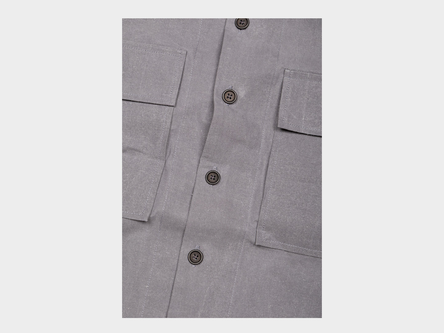 Evan Kinori Big Shirt MAN–TLE Stone Wax