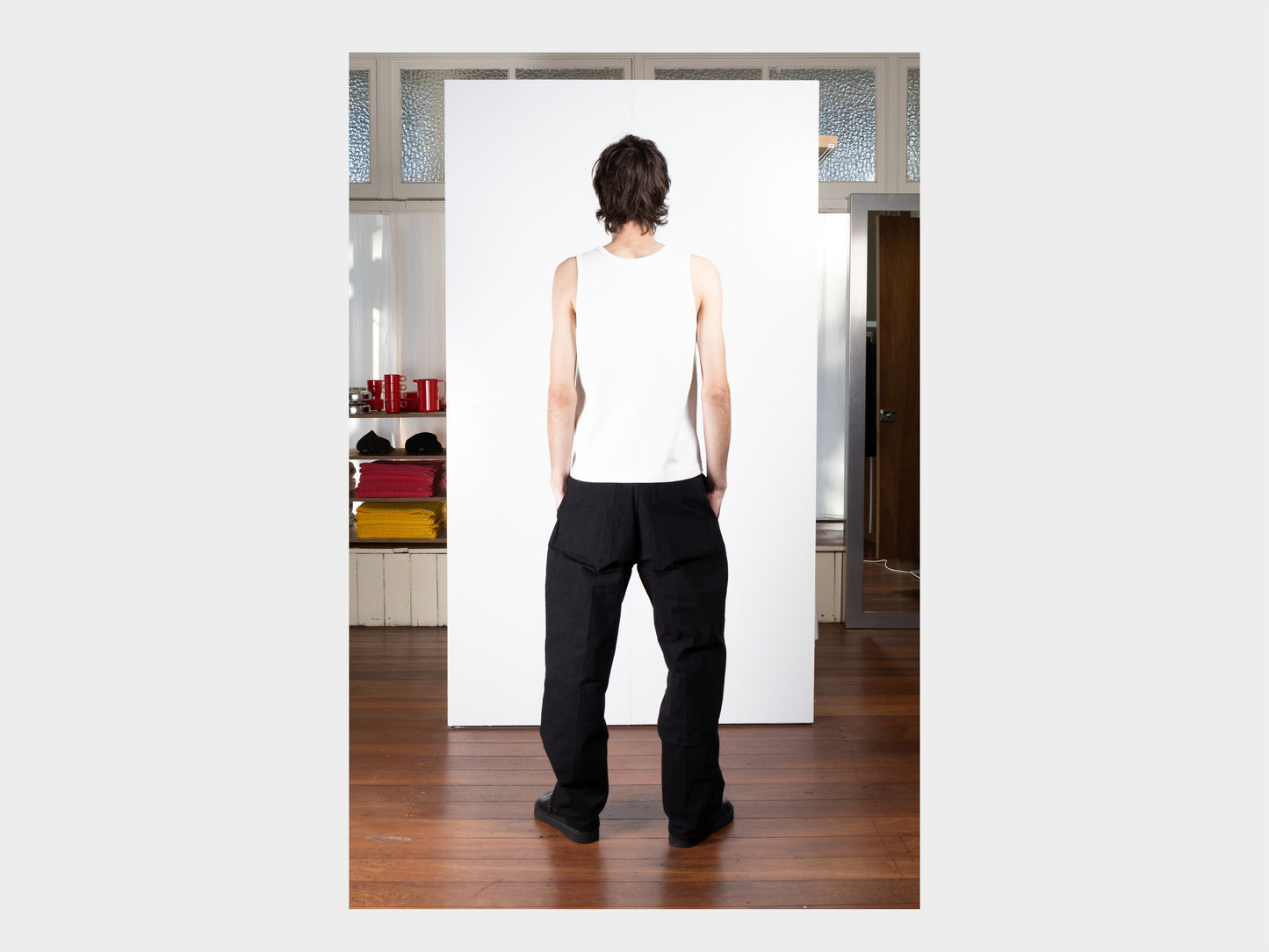 LWT0 "Singlet 2P" White Rib