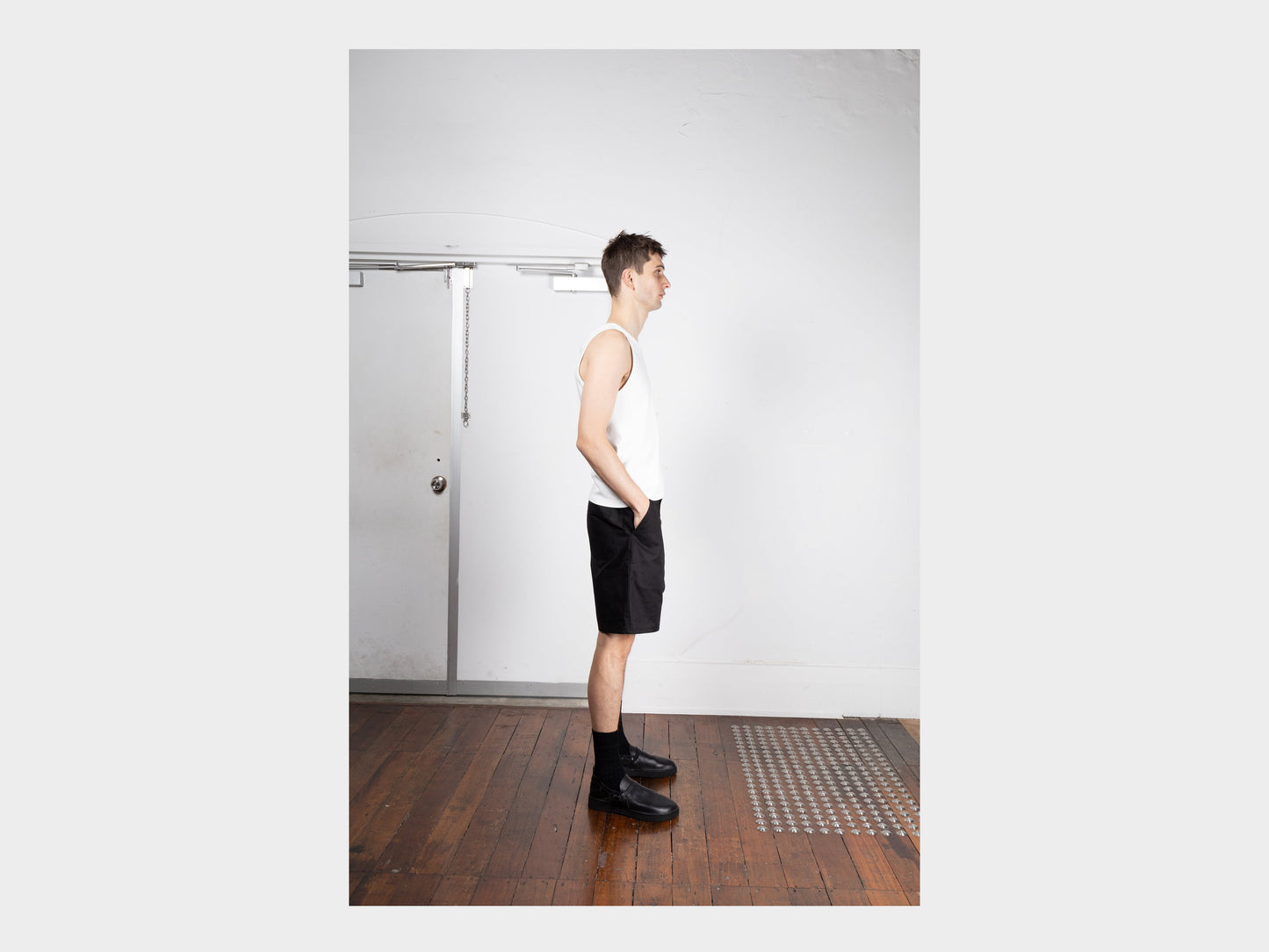 LWT0 "Singlet 2P" White Rib