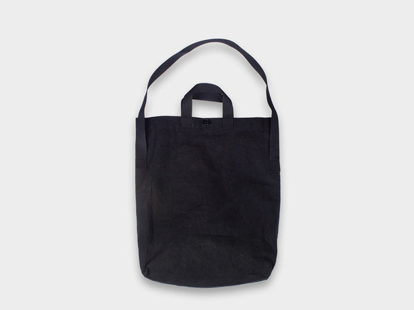 R0B1 "Multi Handle Tote" Black Wax
