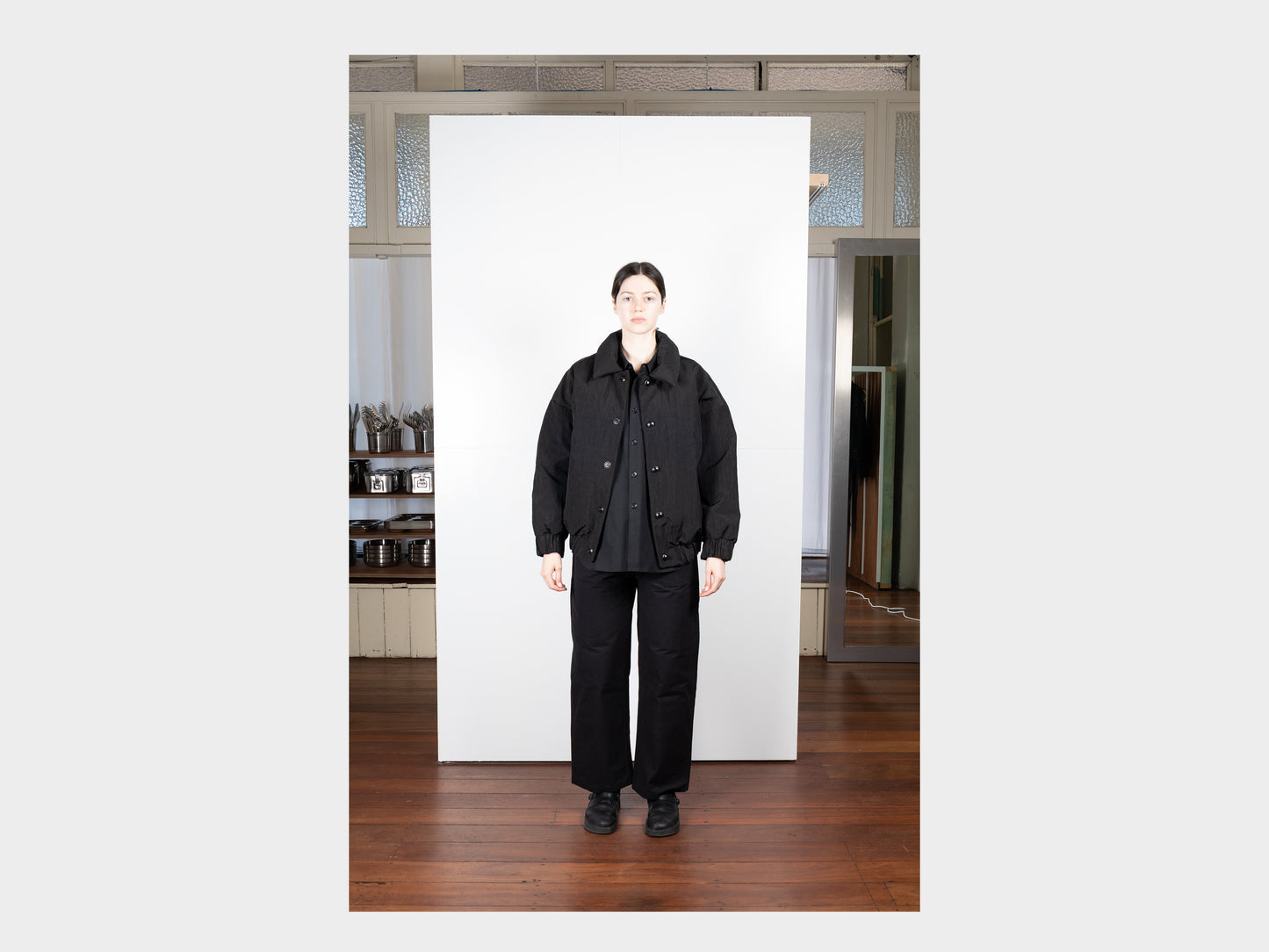 R0D3 "Down Blouson" Black Nylon