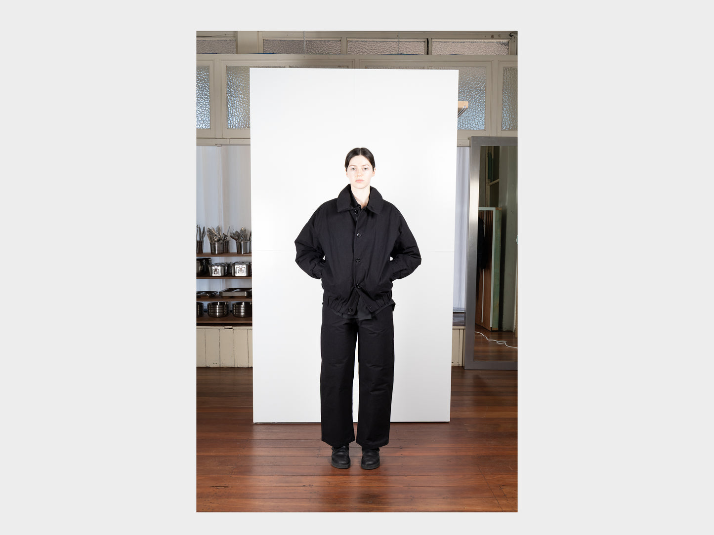 R0D3 "Down Blouson" Black Wax