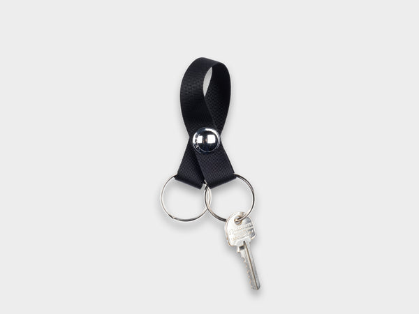 R0K1 "Snap Keyring Short" Black-Chrome