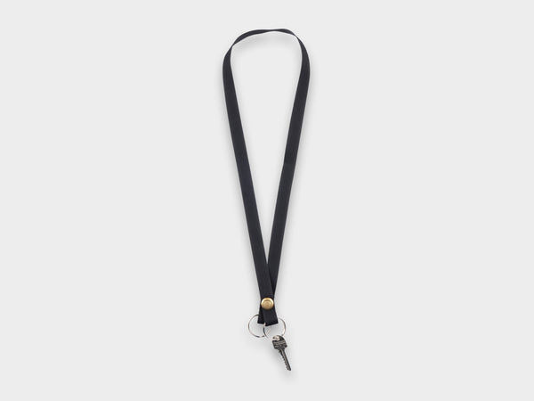 R0K2 "Snap Keyring Long" Black-Brass