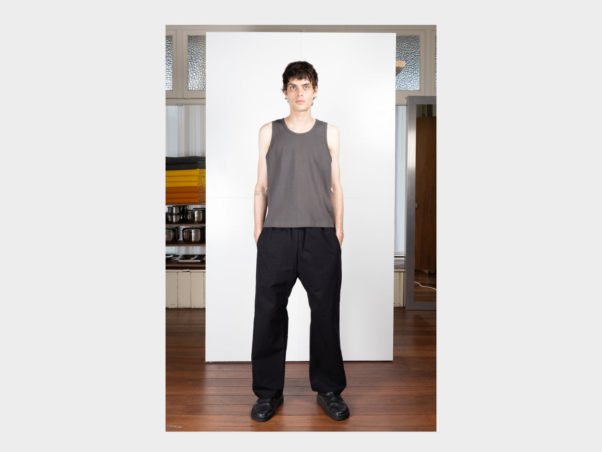 R21P5 "Solid Pants" Black Wool